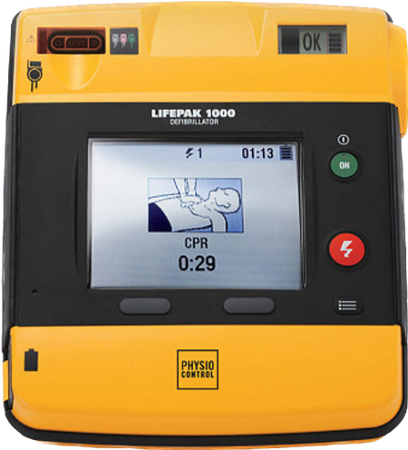 Physio-Control LIFEPAK 1000 Defibrillator AED in CPR Cycle 