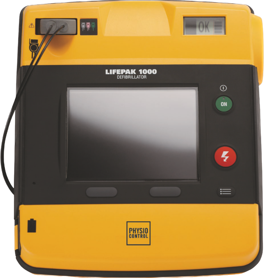 Physio-Control LIFEPAK 1000 Defibrillator AED Front View 