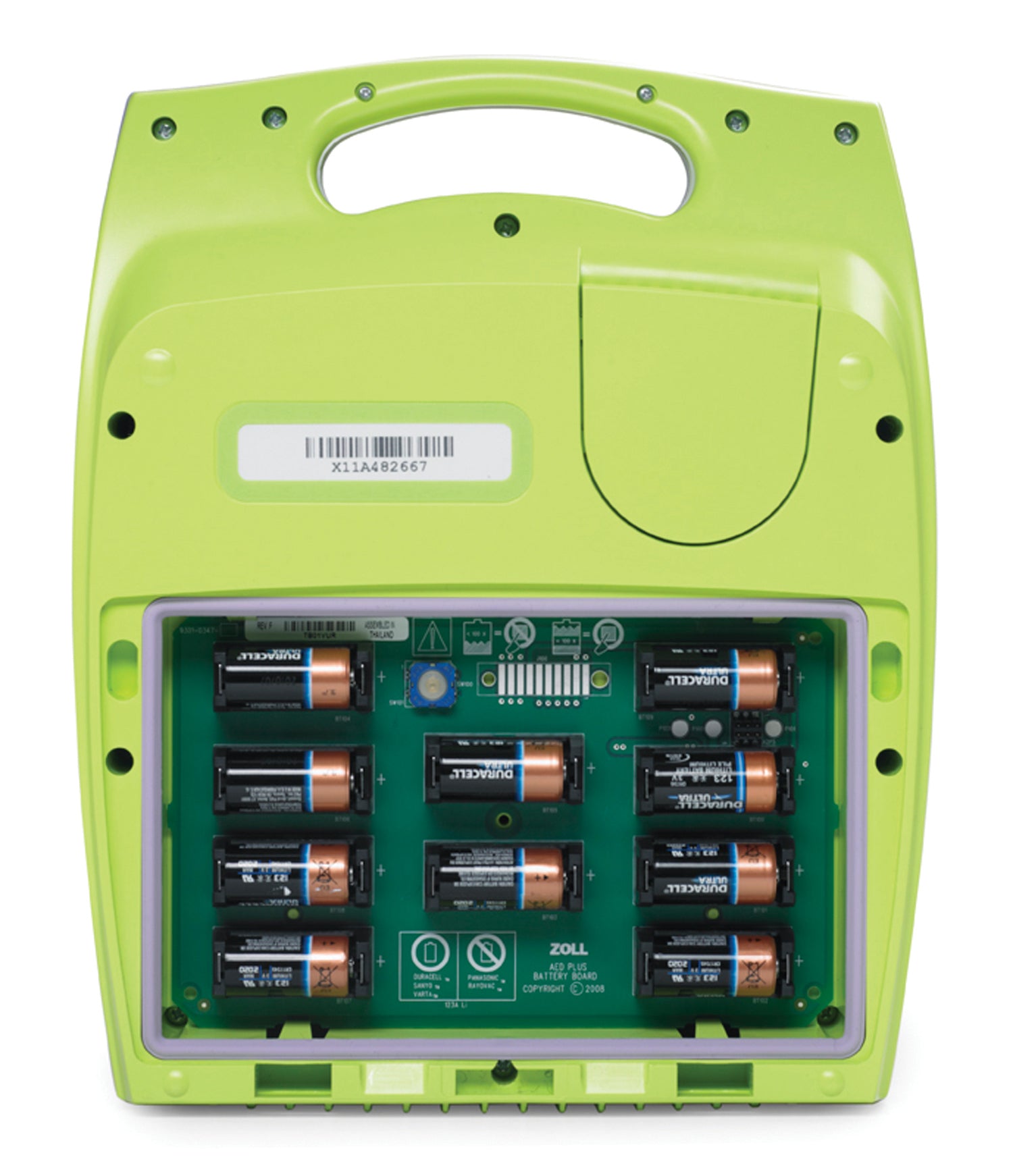 ZOLL AED Plus back with AED Batteries 